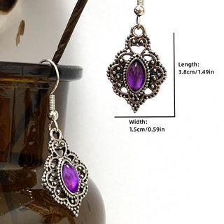 Adeline | Men's Amethyst Stylish Earrings for Unisex