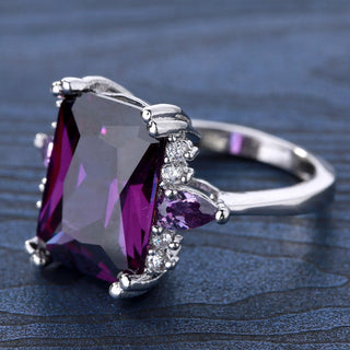 Sophie | Men’s Square Amethyst Ring