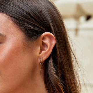 Clara | Claw Gold & Crystal Earrings
