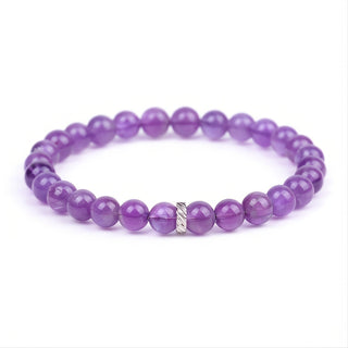 Zoey | Stainless Steel Amethyst Bracelet 5 Sizes
