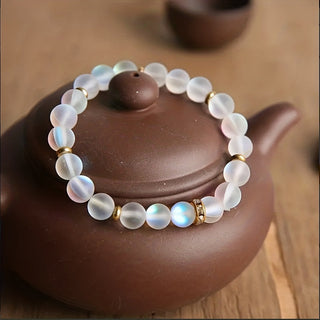 Chloe | Men's 8mm Moonstone Beaded Bracelet