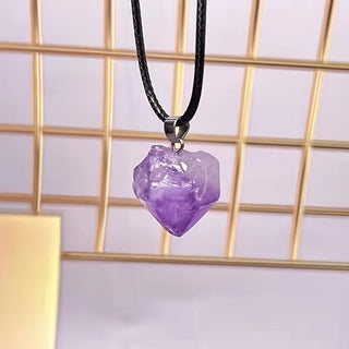 Genesis | Amethyst Pendant Necklace with Adjustable Chain