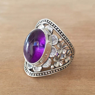 Josephine | Amethyst Ring Vintage Men's Hand Jewelry