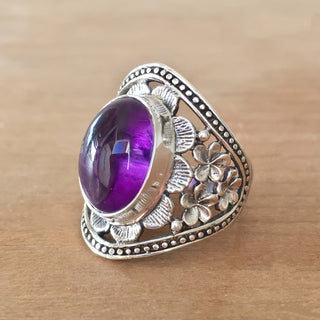 Josephine | Amethyst Ring Vintage Men's Hand Jewelry