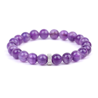 Zoey | Stainless Steel Amethyst Bracelet 5 Sizes