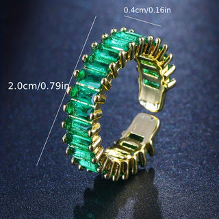 Rose | Men’s Gold Plated Emerald Ring