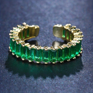 Rose | Men’s Gold Plated Emerald Ring