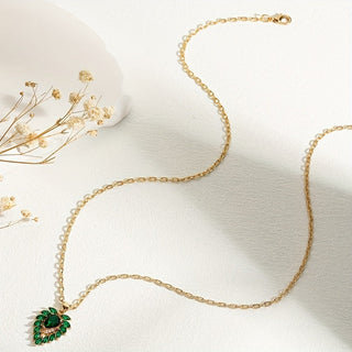 Hadley | Emerald Zircon Pendant Necklace