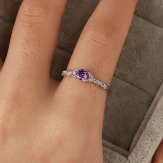 Paisley | Light Amethyst Ring For Men Couple Ring Birthday Gift
