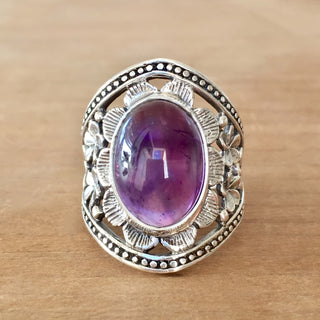 Josephine | Amethyst Ring Vintage Men's Hand Jewelry