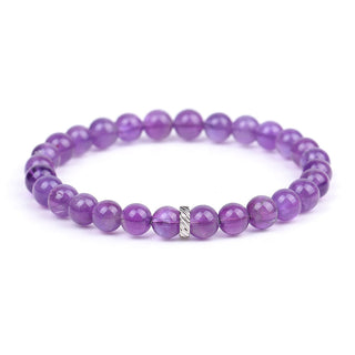 Zoey | Stainless Steel Amethyst Bracelet 5 Sizes