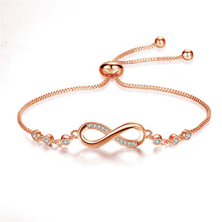 Audrey | Adjustable Silver Infinity Bracelet