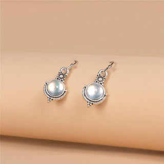 Camila | Vintage Moonstone Drop Earrings Wedding Party Jewelry
