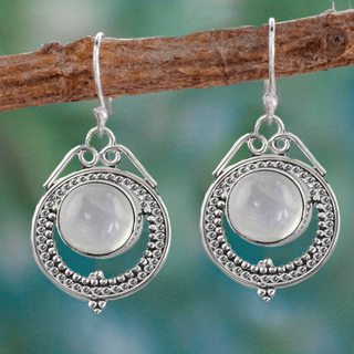 Camila | Vintage Moonstone Drop Earrings Wedding Party Jewelry