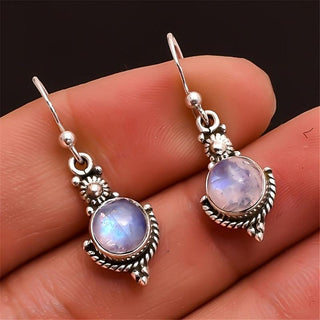 Camila | Vintage Moonstone Drop Earrings Wedding Party Jewelry