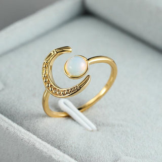Harper | Colorful Moonstone Adjustable Ring