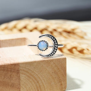 Harper | Colorful Moonstone Adjustable Ring