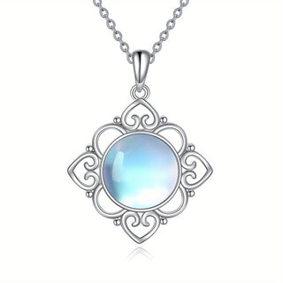 Abigail | Moonstone Necklace Irish Celtic Knot Pendant Necklace