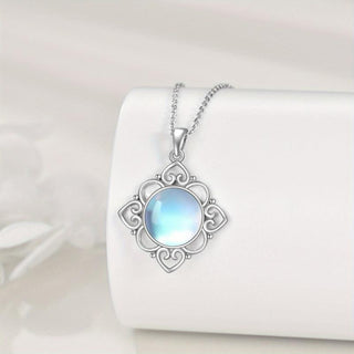 Abigail | Moonstone Necklace Irish Celtic Knot Pendant Necklace