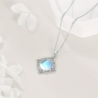 Abigail | Moonstone Necklace Irish Celtic Knot Pendant Necklace