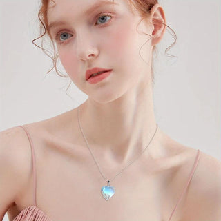 Nova | Moonstone Heart Necklace