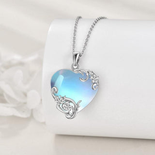 Nova | Moonstone Heart Necklace