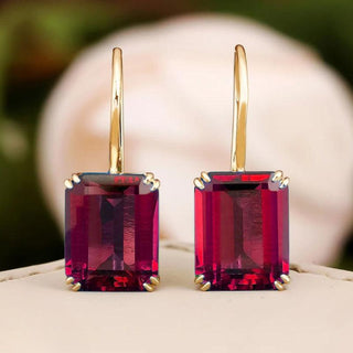 Margaret | Vintage Square Emerald Cut Earrings