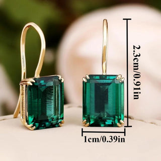 Margaret | Vintage Square Emerald Cut Earrings