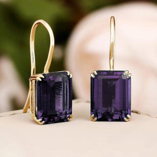 Margaret | Vintage Square Emerald Cut Earrings