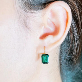 Margaret | Vintage Square Emerald Cut Earrings