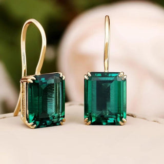 Margaret | Vintage Square Emerald Cut Earrings