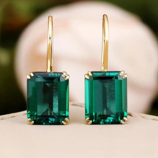 Margaret | Vintage Square Emerald Cut Earrings