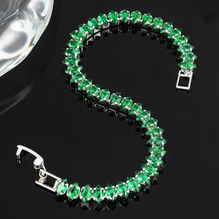 Ailany | Emerald Zirconia Marquise Bracelet
