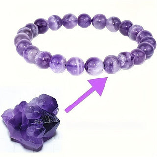 Addison | Amethyst Bracelet Faceted Beads Handcrafted Jewelry
