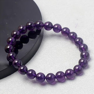 Addison | Amethyst Bracelet Faceted Beads Handcrafted Jewelry