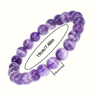 Addison | Amethyst Bracelet Faceted Beads Handcrafted Jewelry