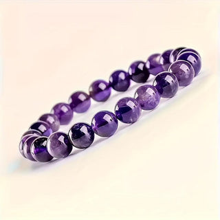 Addison | Amethyst Bracelet Faceted Beads Handcrafted Jewelry