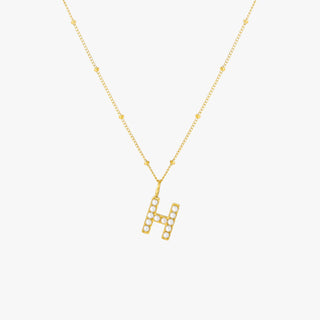 Pearl Initial Necklace
