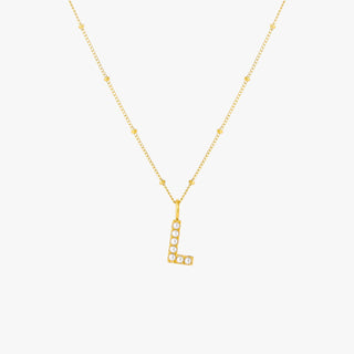 Pearl Initial Necklace