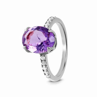 Eloise | Charming 925 Sterling Silver Amethyst Rings