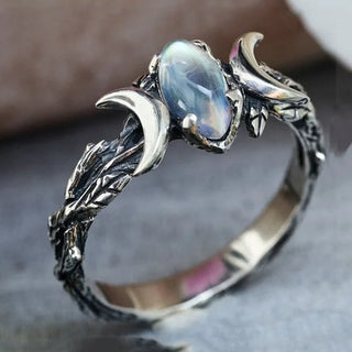 Emma | Moonstone Moon Ring for Women