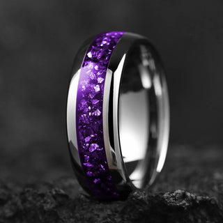 Leilani | Men’s Galaxy Style Purple Abalone Shell Ring