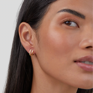 Clara | Claw Gold & Crystal Earrings