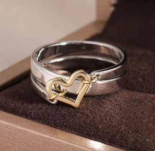 Vintage  Heart Hollow Ring