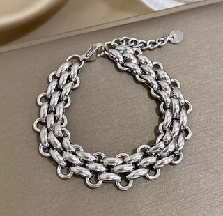 Vintage Chain Silver Bracelet