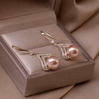 Fashion Luxury Pearl Dangle Earrings