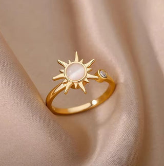 Trendy Sunshine Adjustable Gold Ring