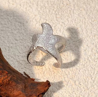 Classic Starfish Silver Ring
