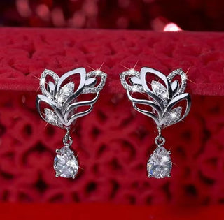 Luxury Sparkling Cubic Zirconia Dangle Earrings