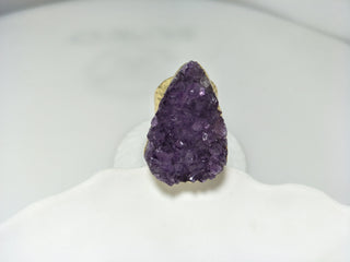 Madelyn | Natural Teardrop Amethyst Cluster Ring